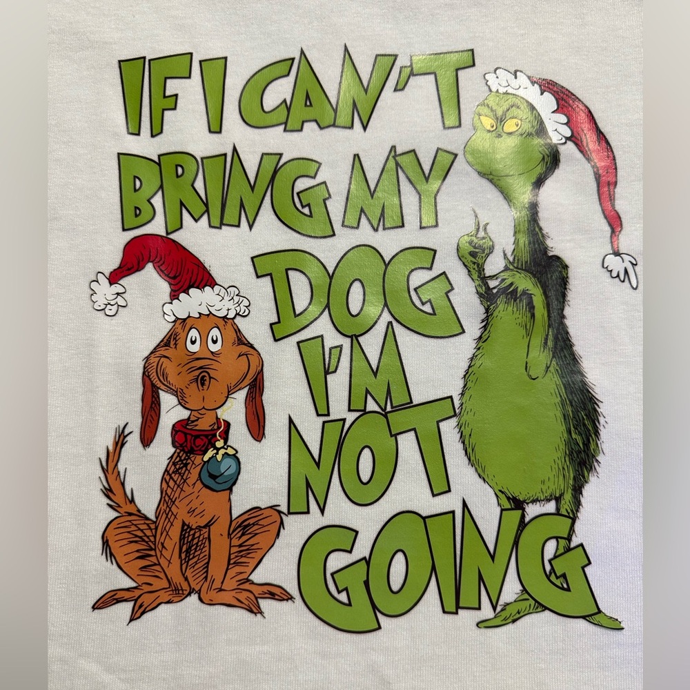 Dr. Seuss Grinch and Max Dog Tee - Size 2T- Adult 3X